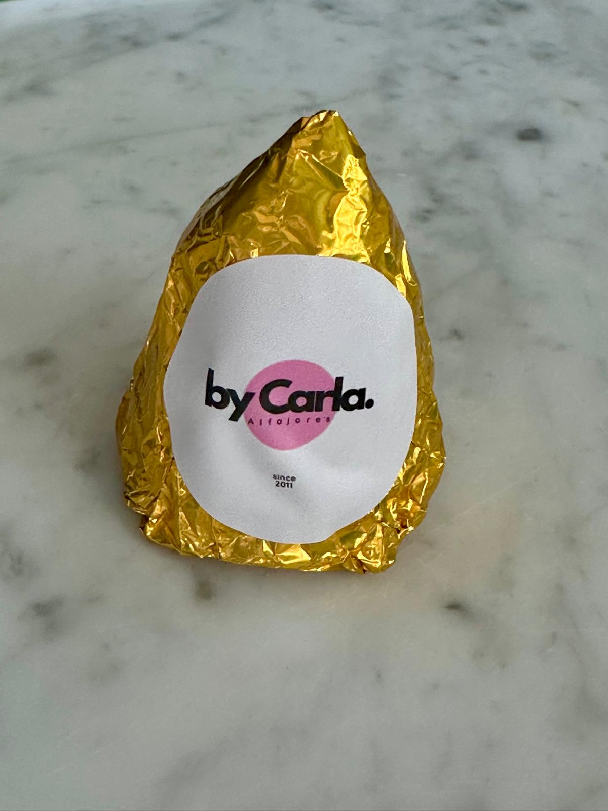 Conito de dulce de leche con chocolate negro