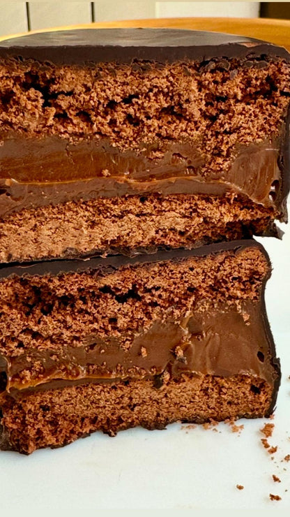 Alfajor marplatense de chocolate negro