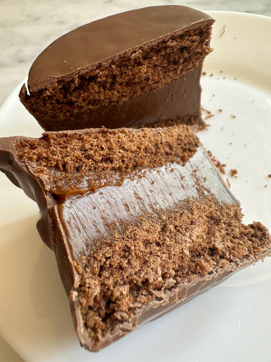 Alfajor marplatense de chocolate con leche