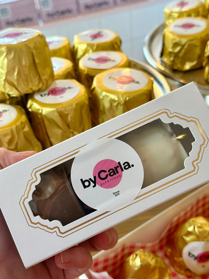 Cajita de minis marplatenses de chocolate- Trilogía de chocolate